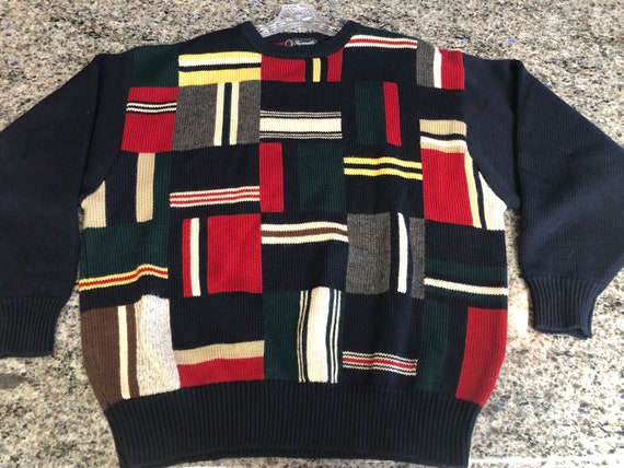 Wool Geometric Print Mens Pullover - Etsy