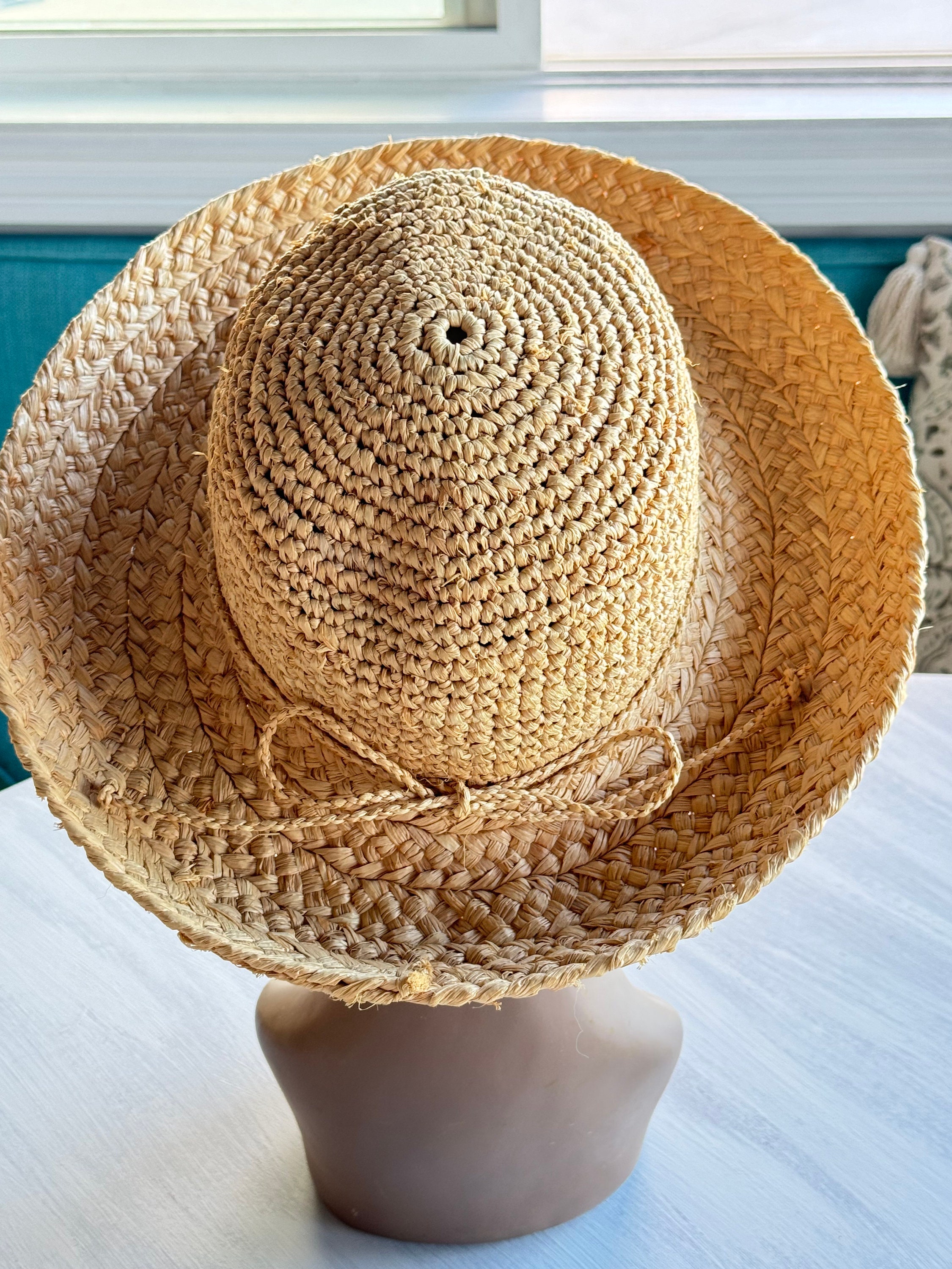 Like New CORRABOREE Australia Stylish Raffia Woven Straw Hat CORROBOREE Straw Hat Woven Raffia Australia | Mercari main image 4