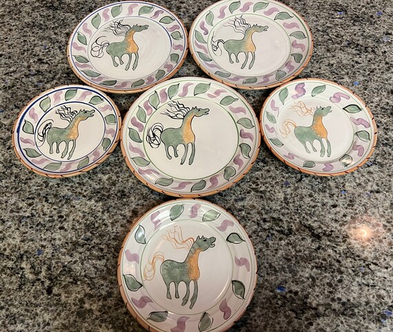 Horse dinner plates cheap