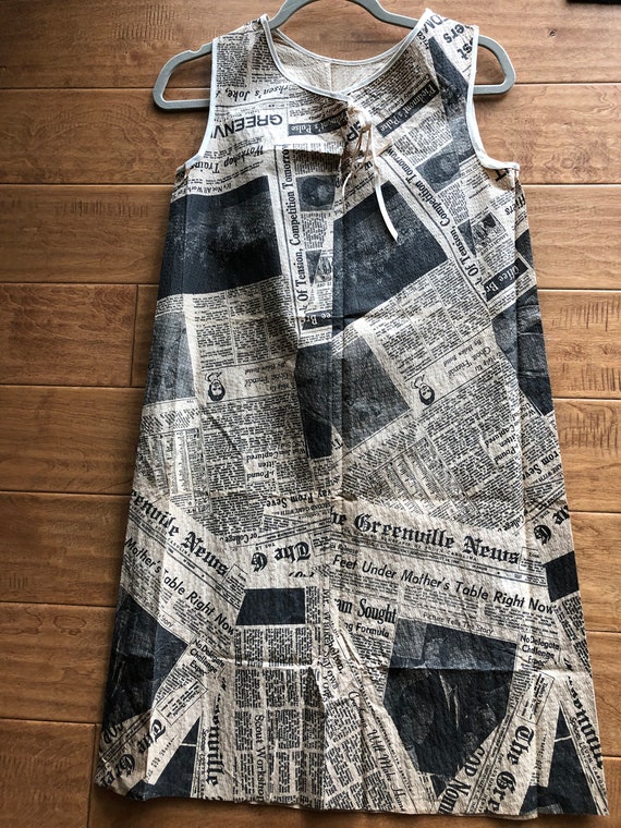 RARE 1968 True Vintage Womens Paper Dress Sleevele