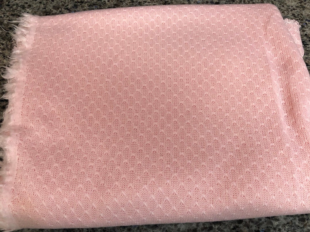 Baby Blanket Fabric Pale Pink Blanket Fabric 62 W X 64 Etsy