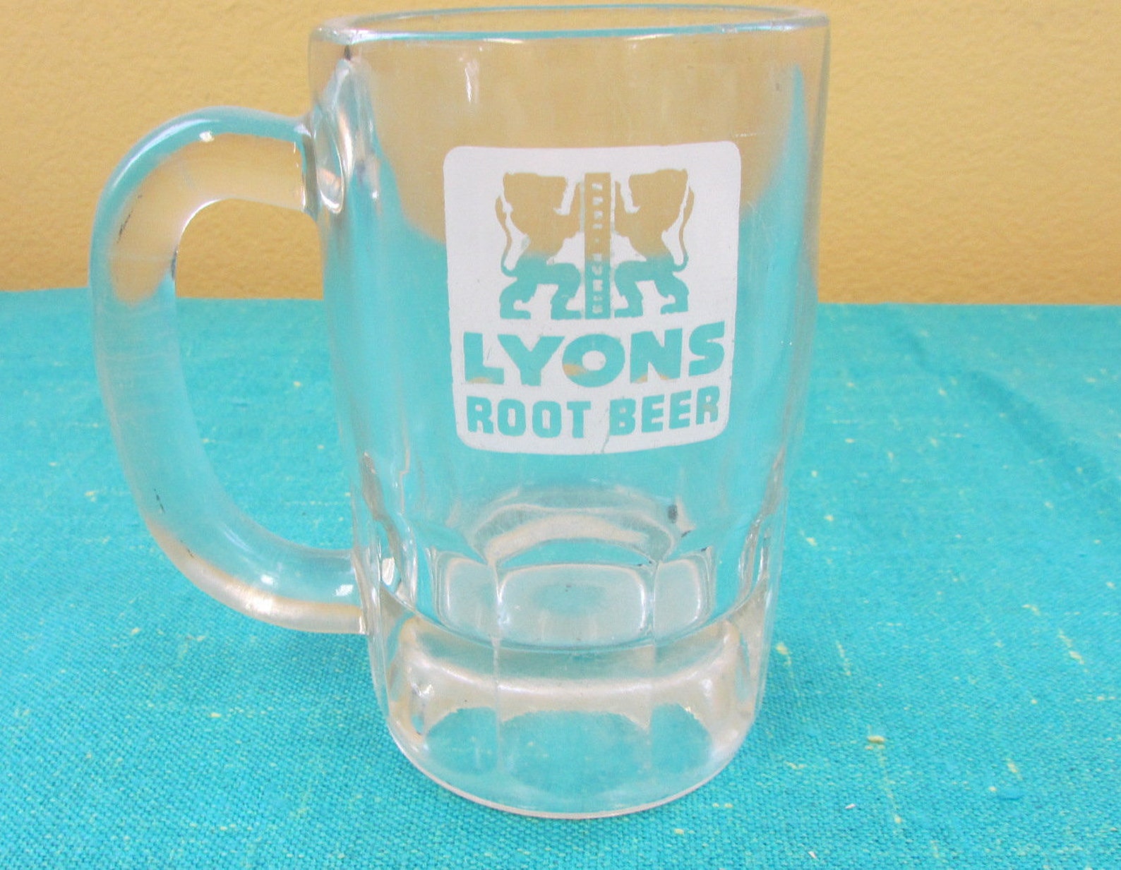 Vintage LYONS ROOT BEER Glass Stein Mug Bend Oregon 5 T Etsy