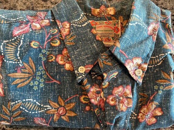 Reyn Spooner COMMEMORATIVE CLASSICS All-over Print Pullover Button-Down Hawaiian Aloha Shirt Men's XL /eaa453768