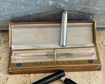 トップス 50s 60s vintage Parker Double Face Vintage 50's Boxed Parker 51 Black Aeromatic Fountain Pen
