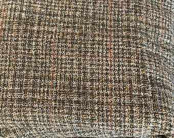 RARE Eldeco Lowe Donald & Company Scottish Green Tweed Plaid Wool Suit Fabric Made in Scotland 59&quot; w x 2 1/2 Yards- Lowe wool suiting fabric