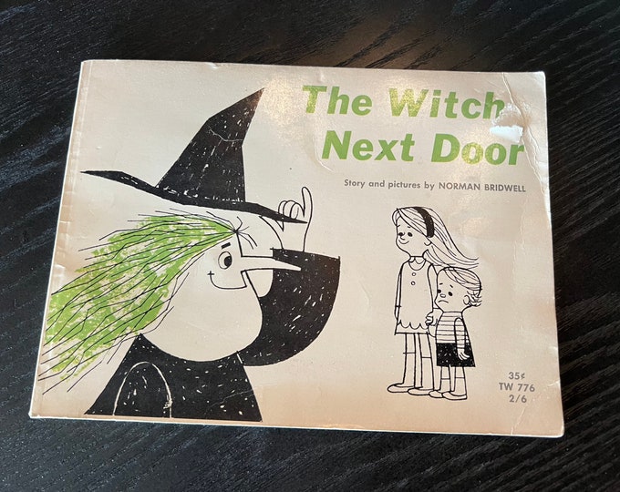 1965 the Witch Next Door Halloween Book by Scholastic Book Etsy