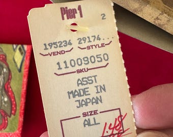 Vintage Japanese 1960s Wagami/washi Paper Bifold Wallet, Zemliya