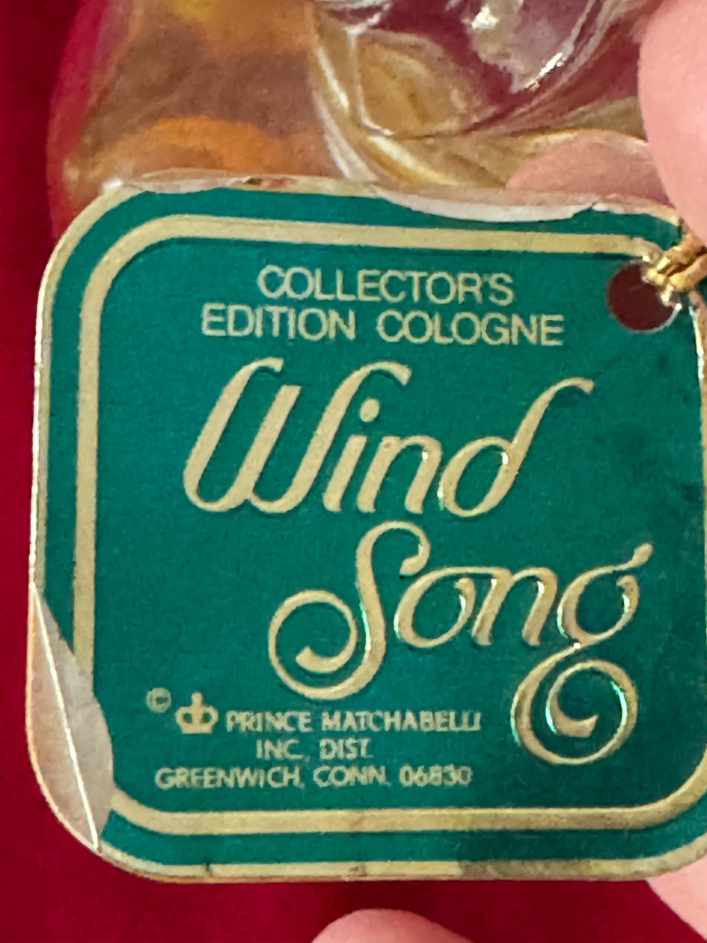 Vintage Wind Song Collector's Edition Cologne Bottle by Prince