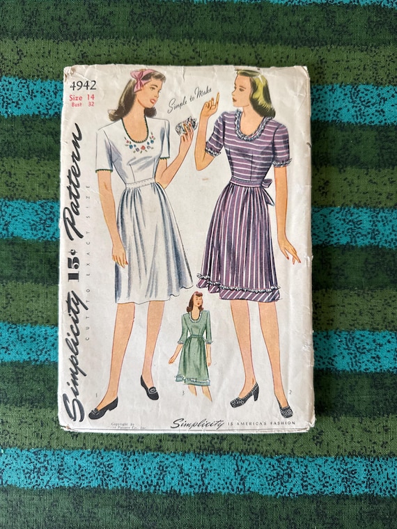gold festival dress An In-Depth Guide to 1940s Women's Fashion (With Original Catalog Pictures) a feminine finish Your Complete Guide to the