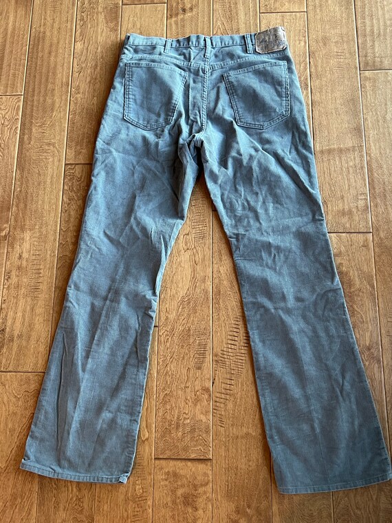Vintage 80’s JC Penney Plain Pockets Gray Corduro… - image 4