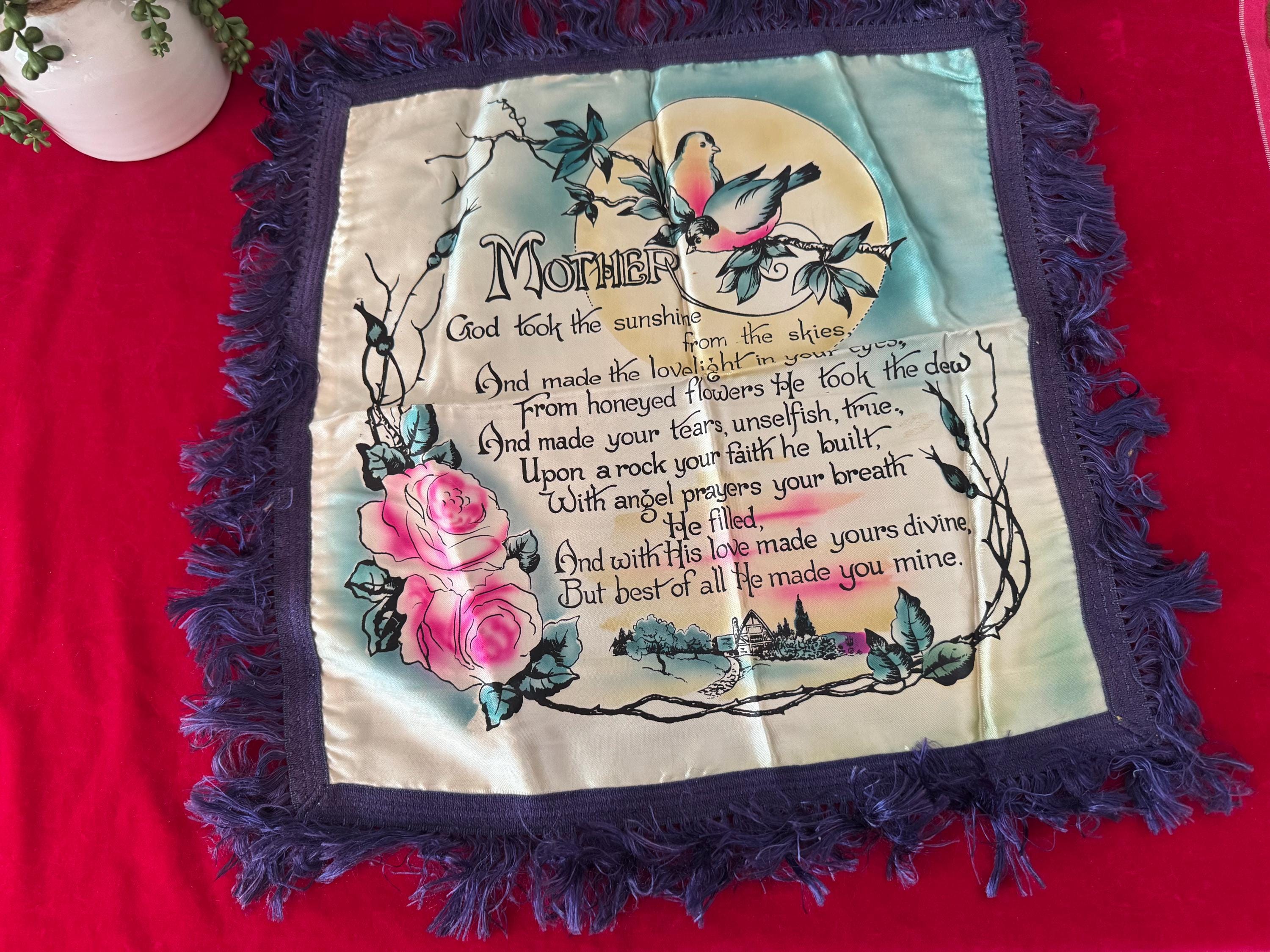 50s Souvenir Pillow - Etsy