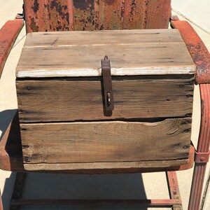 RARE Antique Tiffany Co Wood Shipping Crate Box With Metal