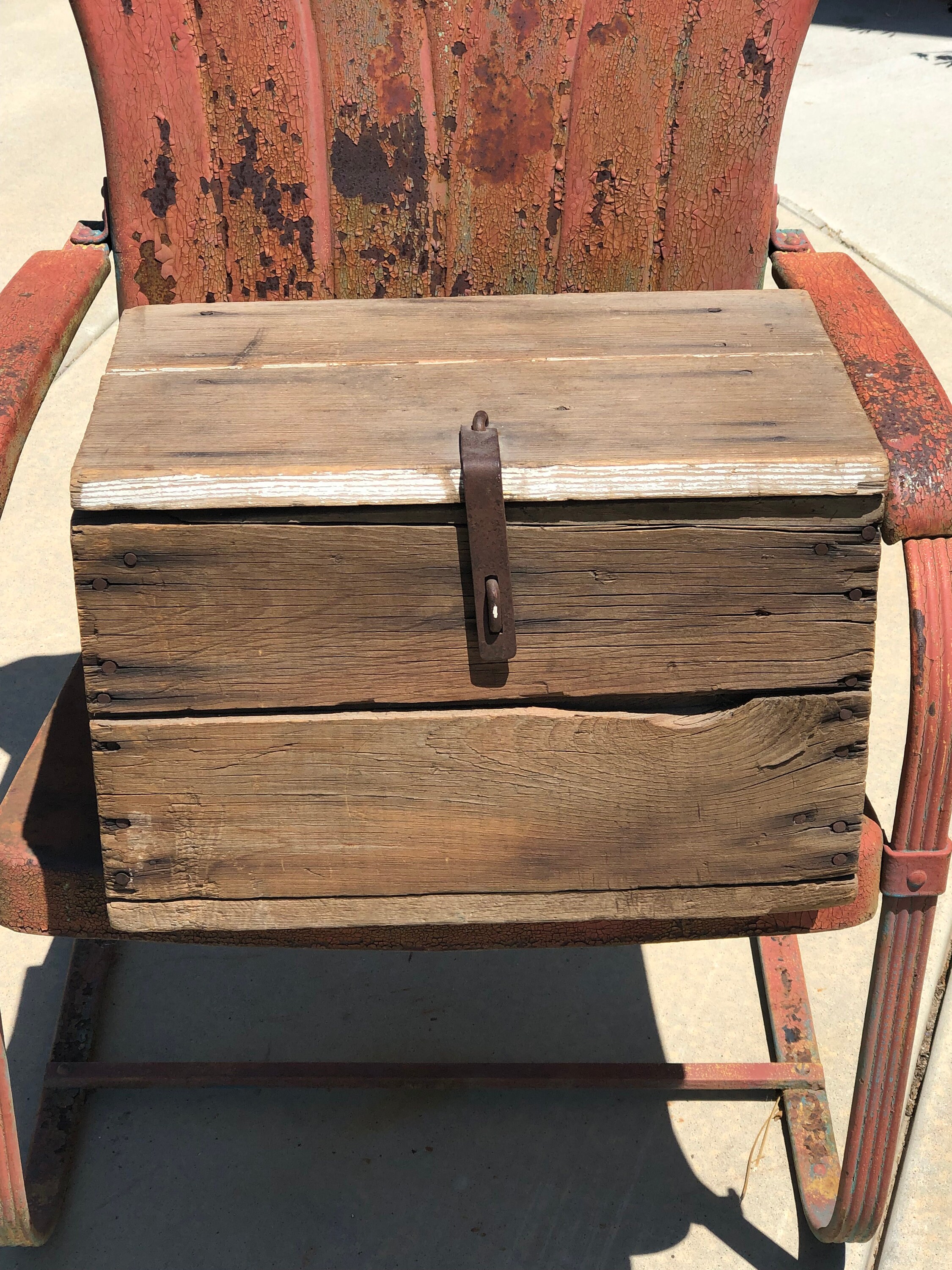 RARE Antique Tiffany & Co Wood Shipping Crate Box With Metal Latch