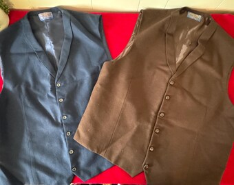Vtg 1970's Rancher by Schott NYC Western Suede Leather Vest