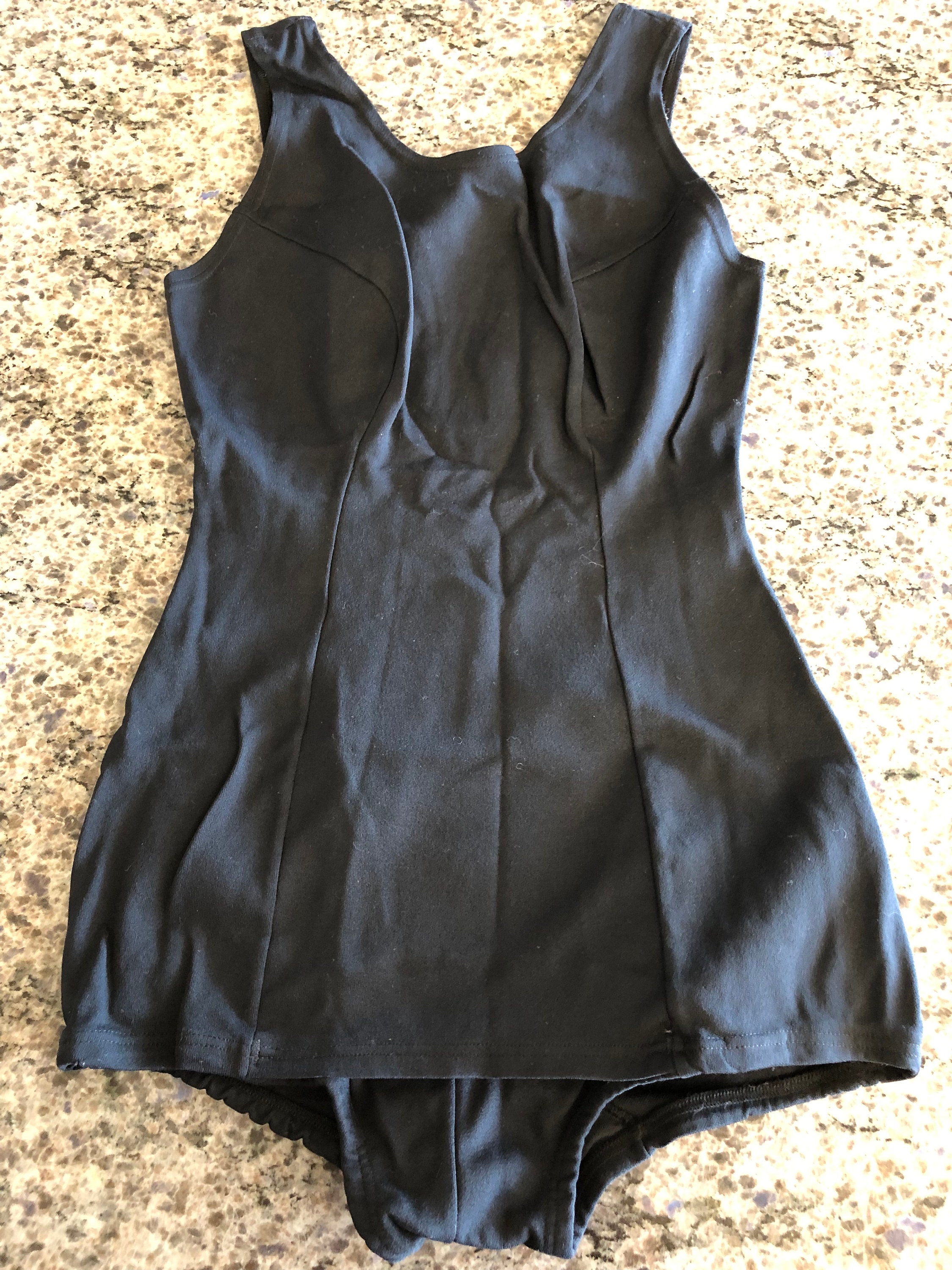 RARE Vintage 1950's Solid Black One Piece Swimsuit from Cal State Long  Beach Swim Team Broderick Number 34- college swim team swimsuit