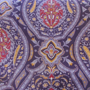 Vintage Purple Paisley Brushed Rayon? Cotton Fabric by WAMSUTTA 45&quot; W X Price Per Yard; dress fabric, skirt fabric