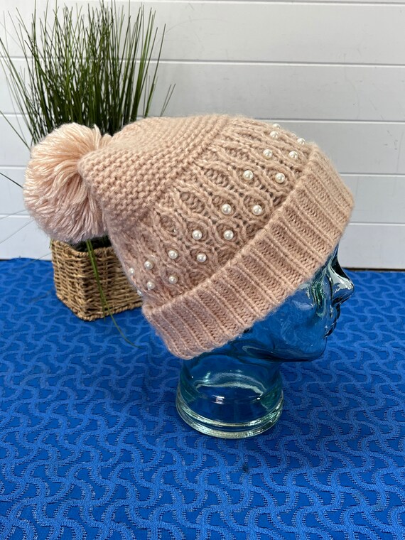 Womens Betsey Johnson Pink Knit Winter 
