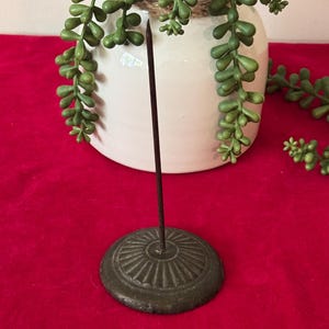 Antique Metal Receipt Spike Holder Spindle 6 1/2&quot; tall NO 351- vintage office, antique office, receipt spike, receipt holder, vintage desk