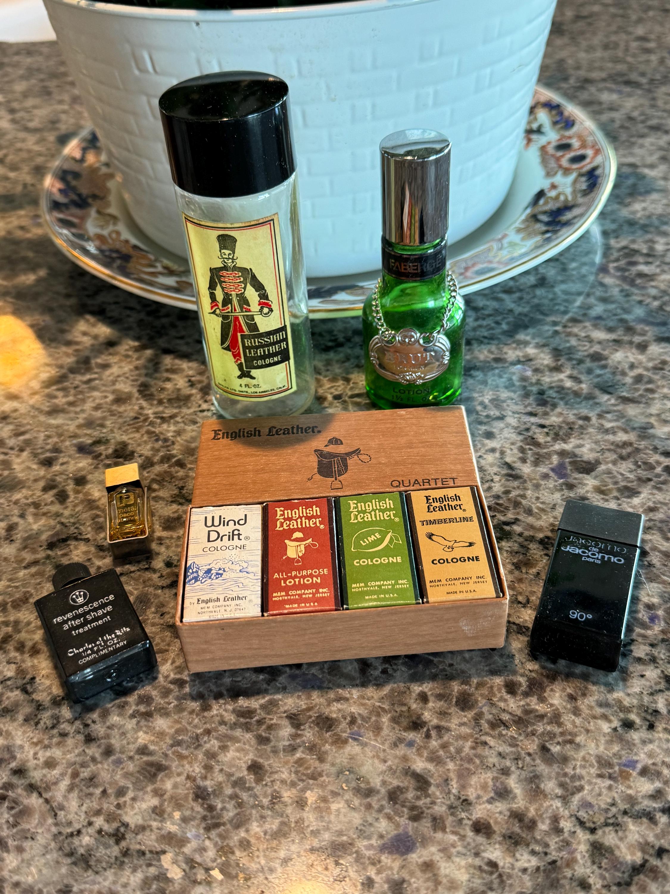 1970/80's Men's Cologne Collection- English Leather Quartet