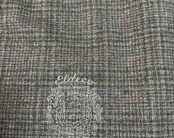 Eldeco Lowe Donald Scottish Tweed Wool Fabric – Gray Green Plaid, 2.5 Yards
