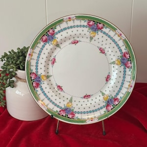 Antique Royal Doulton Pink Floral Dinner Plate 10&quot; Cabinet Plate ~ pink china, farmhouse decor, Royal Doulton china