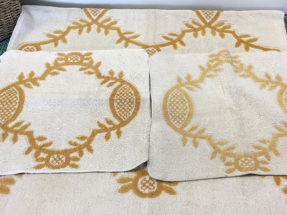 Vintage serviette Sears or Label or et blanc bain réversible | Etsy Vintage serviette Sears or Label or et blanc bain réversible | Etsy