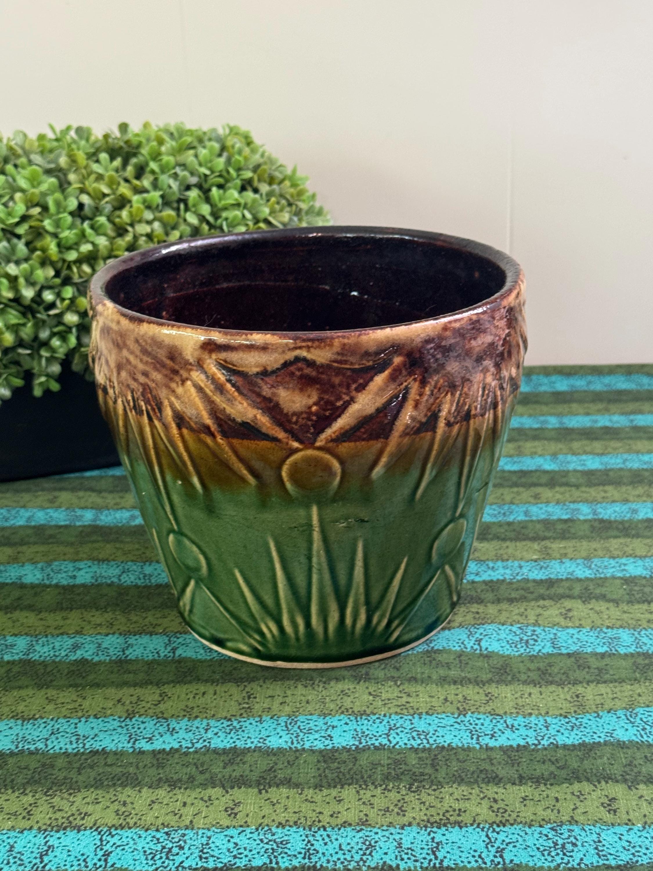 Robinson Green and Brown Pottery - Etsy
