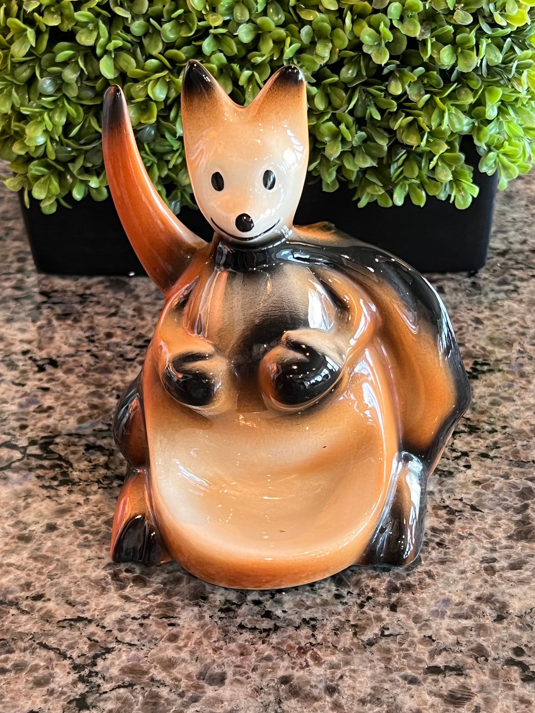 1956 Brown Ceramic Boxing Kangaroo Soap Dish Dresser Valet Etsy