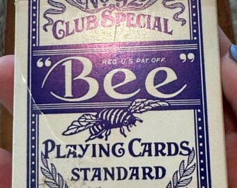 Vintage Bee No 92 Club Special Playing Cards Standard With Tax