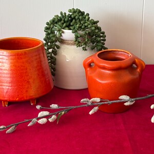 葉と橙色の花の茶碗 Vtg Wildflower Porcelain Teapot Yellow Orange Floral