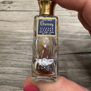 RARE Vintage Gemey Perfume Miniature Perfume Bottle by Richard Hudnut empty 1/4 oz- perfume collector, miniature perfume bottle, Gemey