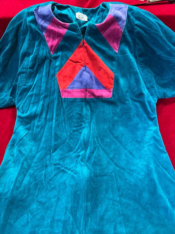 Vintage 80’s Women's Lucie Ann Teal Green Color Bl