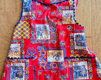 ヴィンテージ コレクター向け 子供用エプロン プリント シグネチャー