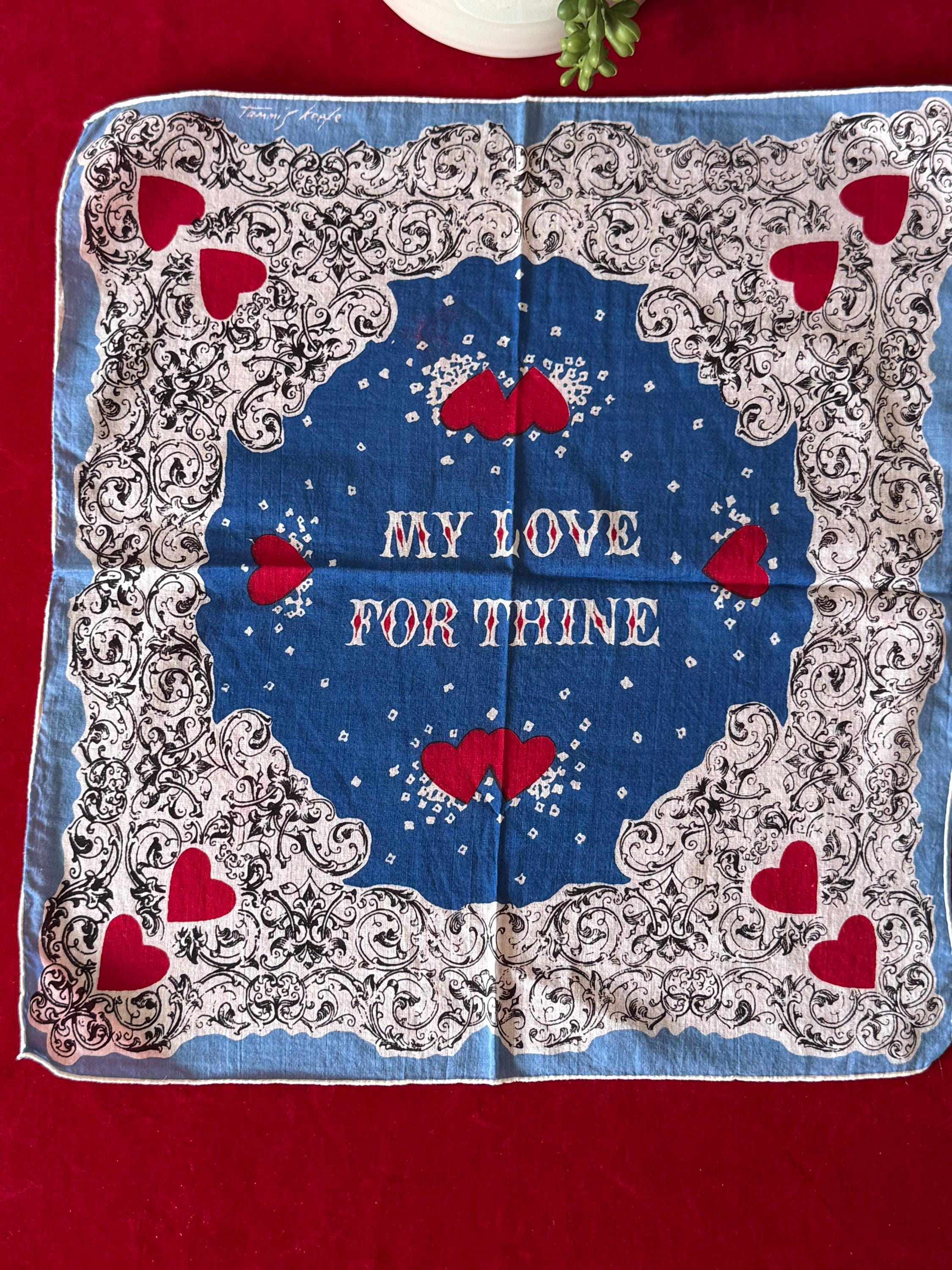 Vintage Tammis Keefe Handkerchief Hanky 