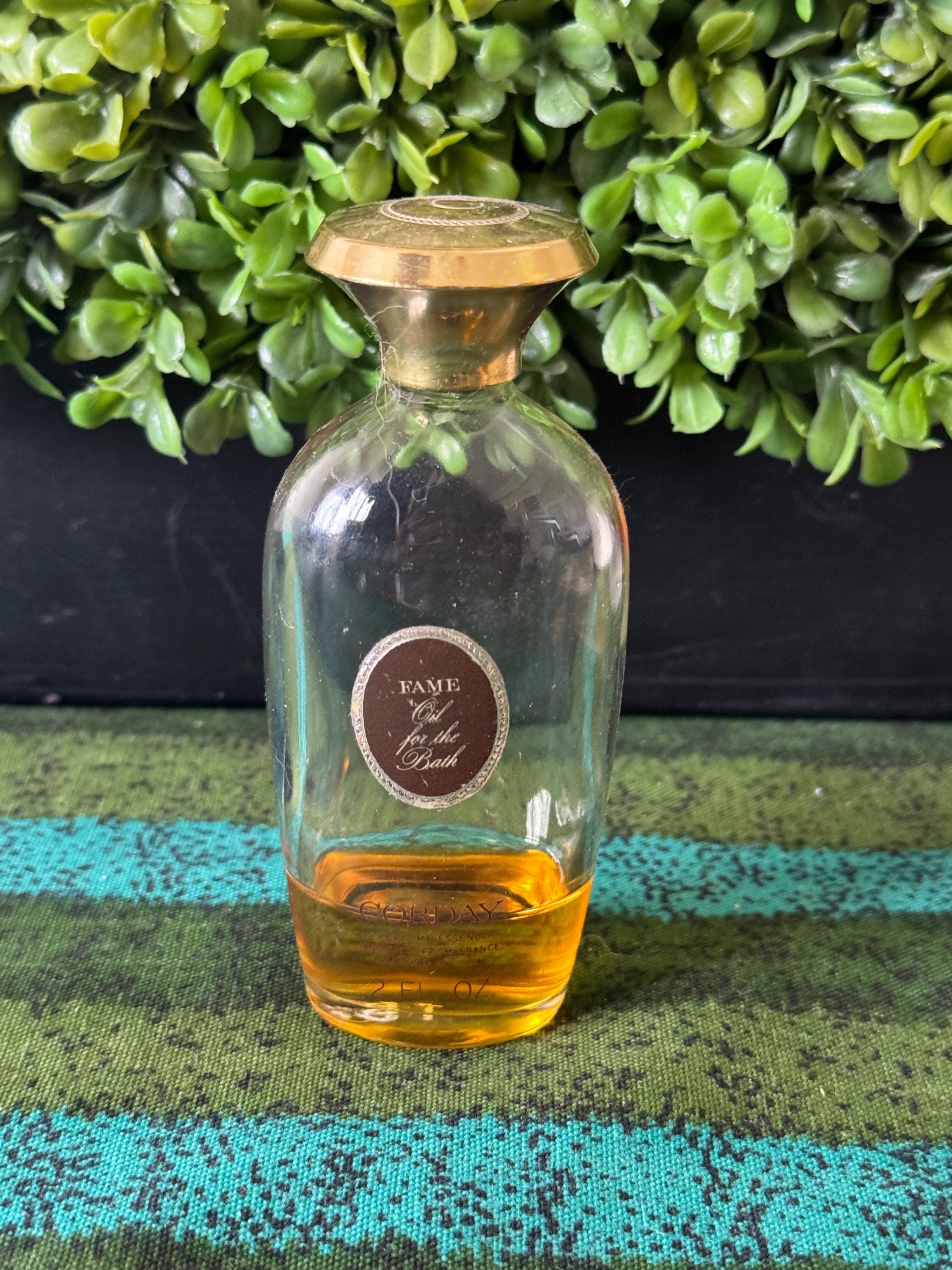 Vintage Corday FAME Oil for the Bath 2 Oz Bottle- Fame Perfume
