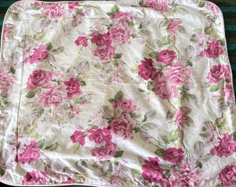 Laura Ashley Lifestyles Cottagecore Pink Floral Standard Pillow Sham - Laura Ashley bedding, pink and green bedding, cottage chic bedroom