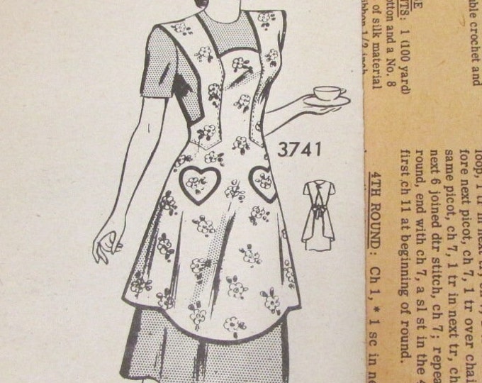RARE 1940'S the American Weekly Pattern Mail Order Sewing Pattern 3741 ...