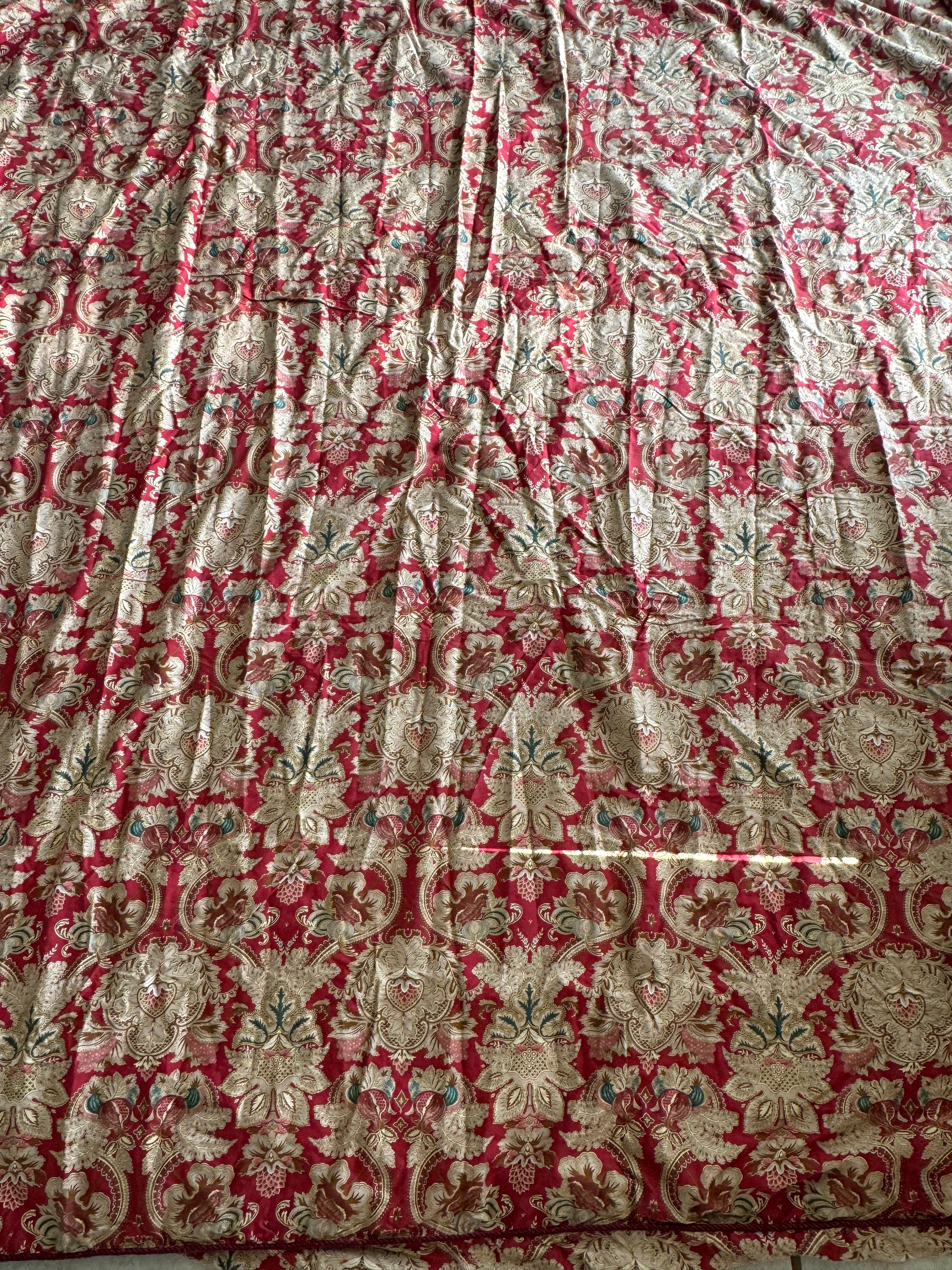 Ralph Lauren Rosellini Jardiniere Paisley Red Sateen Full/queen