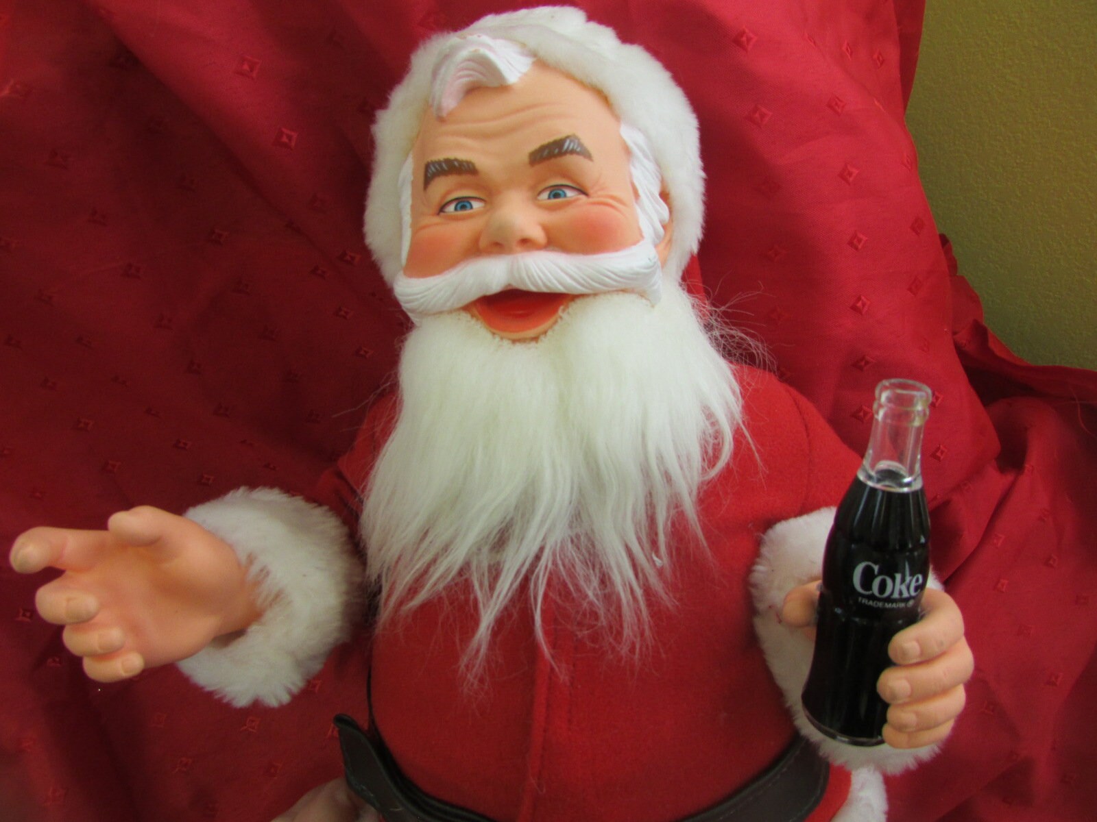 coke santa claus doll