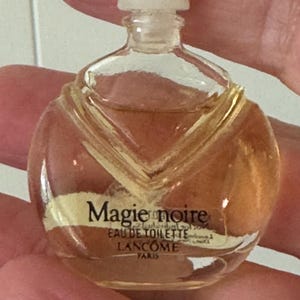 Vintage MAGIE NOIRE Lancome Mini Miniature Eau de Toilette Perfume Bottle Full 7.5 ml .25oz ~ perfume collector, vintage Perfume, Lancome