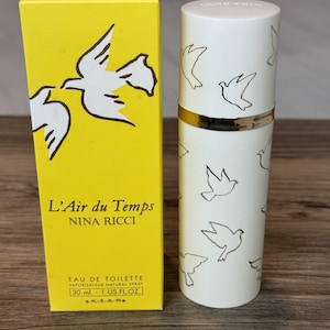 Nina Ricci L'Air du Temps Eau de Toilette 1 oz. Travel Spray BOTTLE EMPTY- vintage perfume, perfume collector