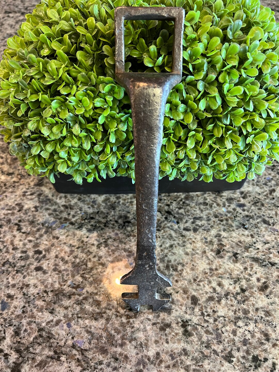 Antique Hand Hammered Metal Door Handle 11 Long Antique Door