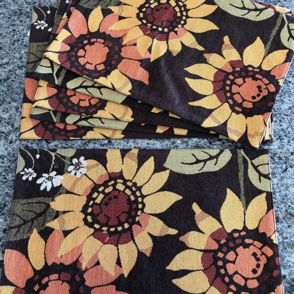 Sunflower Placemats Etsy
