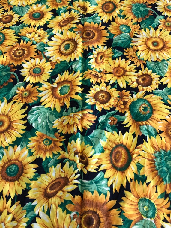 Sunflower Light Pink Background Cotton Quilting fabric 100% Cotton