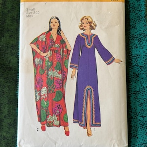 1972 SIMPLECITY 5315 Schnittmuster Misses Lange Kaftan MuuMuu Kleid Grösse 39-34 One Size Uncut Schnittmuster - Langer Kaftan Schnittmuster, Kaftan Schnittmuster
