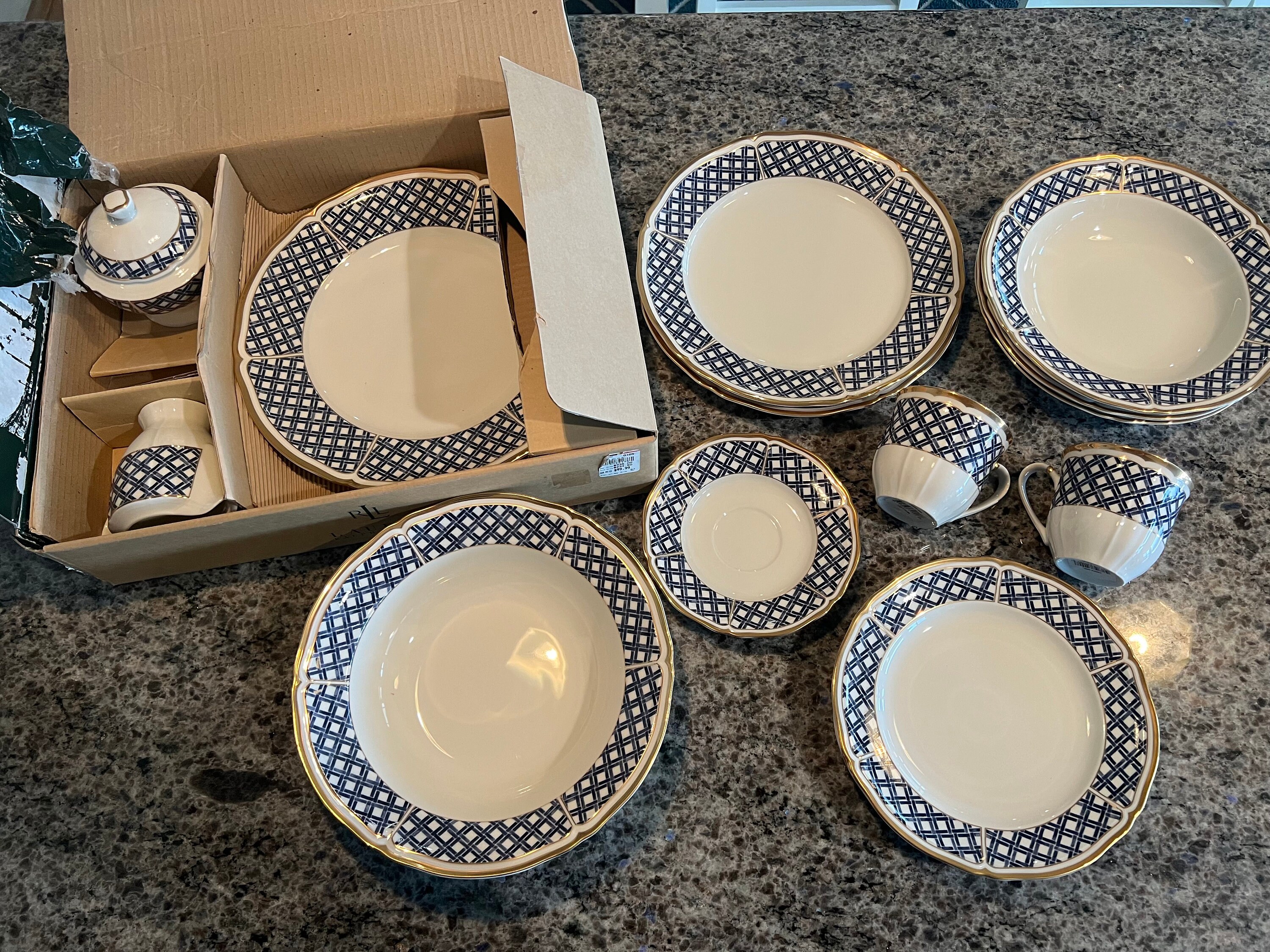 Vintage Ralph Lauren Dinnerware Set - Etsy