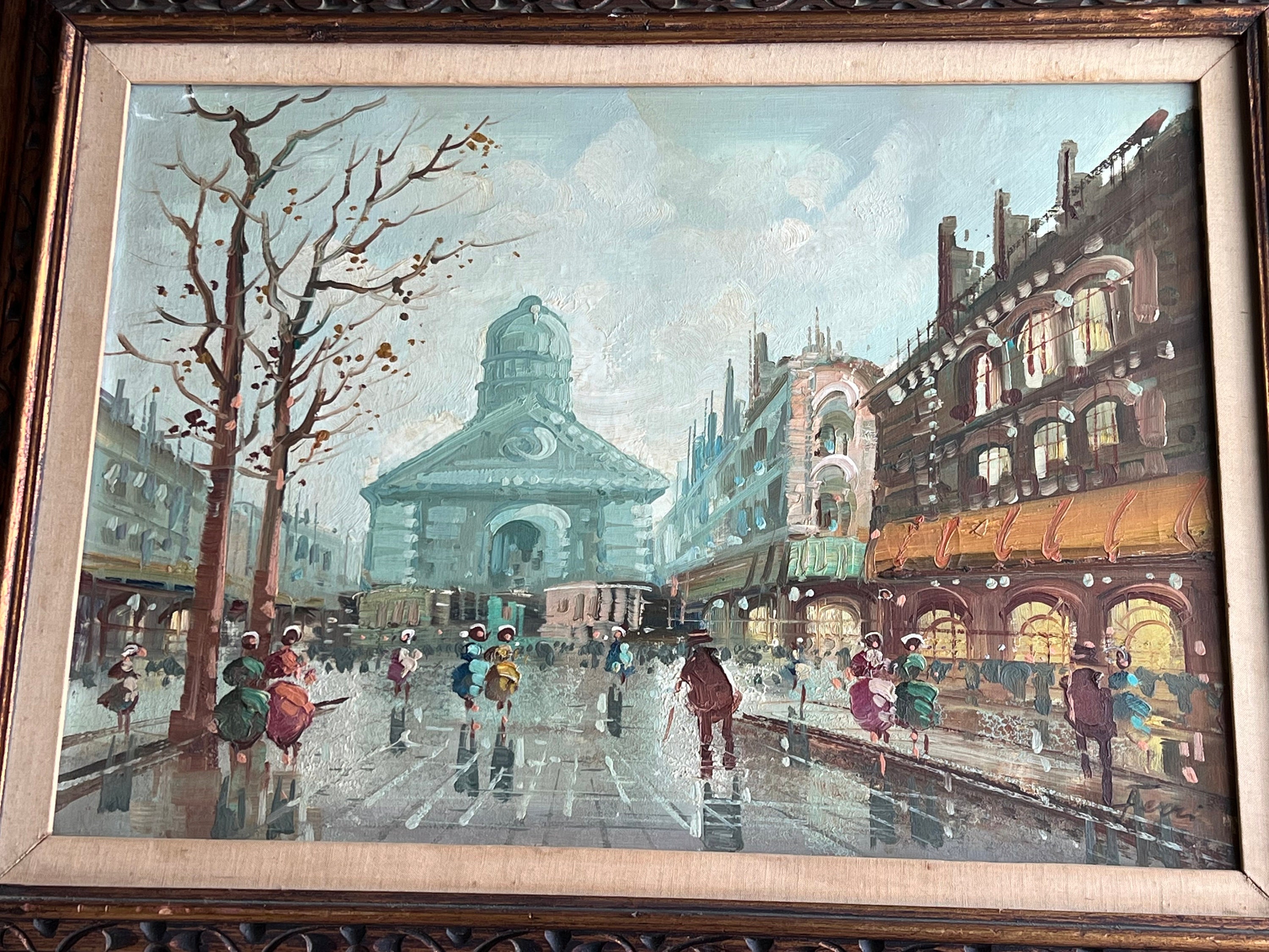 フランスヴィンテージ　油絵 フランス製 額絵 ヴィンテージ調｜インテリア専門店エルジュエル