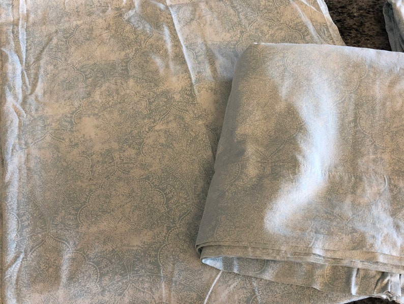 Raymond Waites Blue & White Pattern 100 Cotton Sateen Set of Etsy