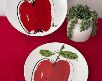 RARE 1970's Mikasa Vera Marigolds Set of 6 Dessert or Salad Plates