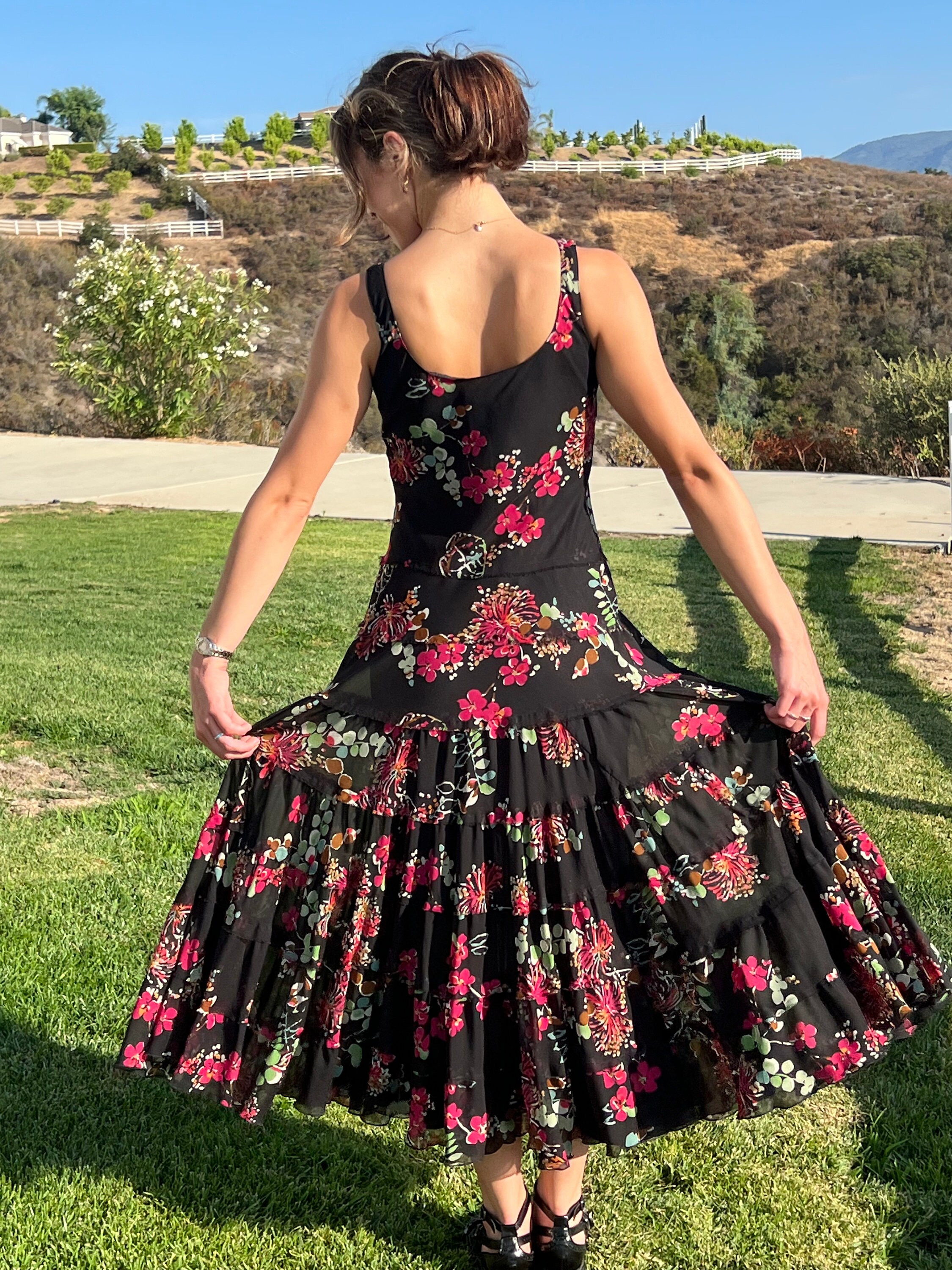 Black Flamenco Dress - Etsy